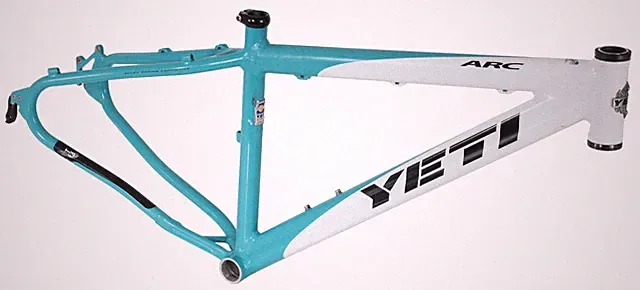 Yeti ARC 26" Alloy Hardtail Mtn Bike Frame XS 15.5" Turquoise QR XC 7005 AL 2012